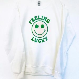 Feeling Lucky Women’s Sweatshirt St. Patrick’s Day Apparel